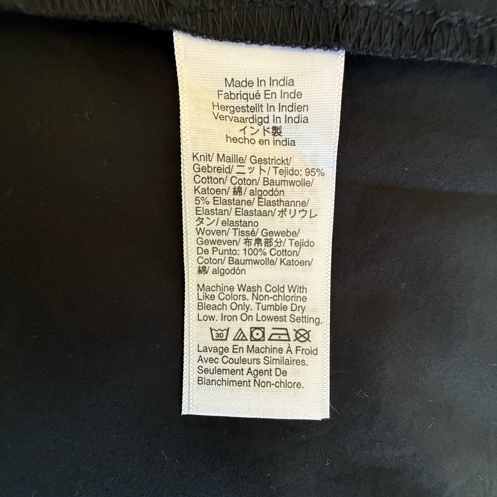 J. CREW SWEETHEART TANK DRESS POPLIN SKIRT BLACK SMALL - Picture 7 of 8